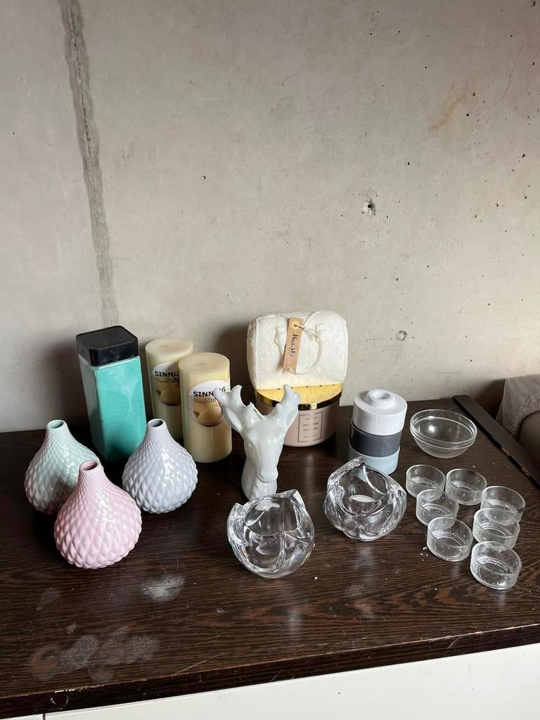 Verschillende kaarsen en kandelaars, Ophalen of Verzenden, Zo goed als nieuw, Overige materialen