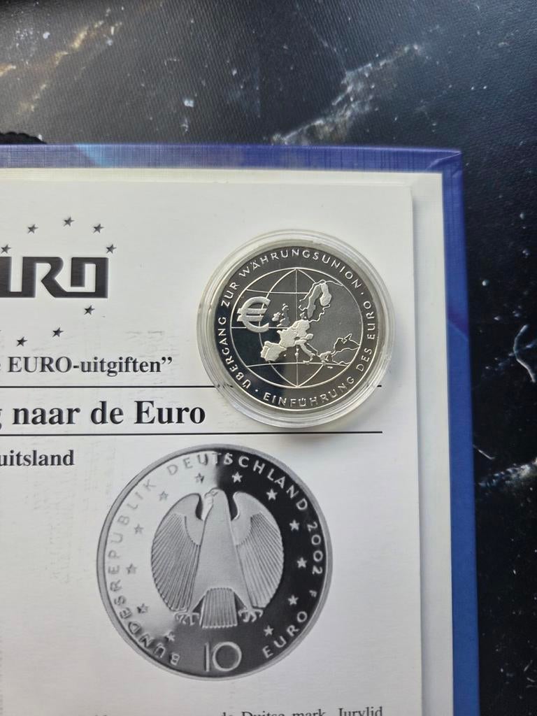 Duitse 10 Euro Zilveren Herdenkingsmunt 2002, Duitsland, Zilver, Ophalen of Verzenden, 10 euro