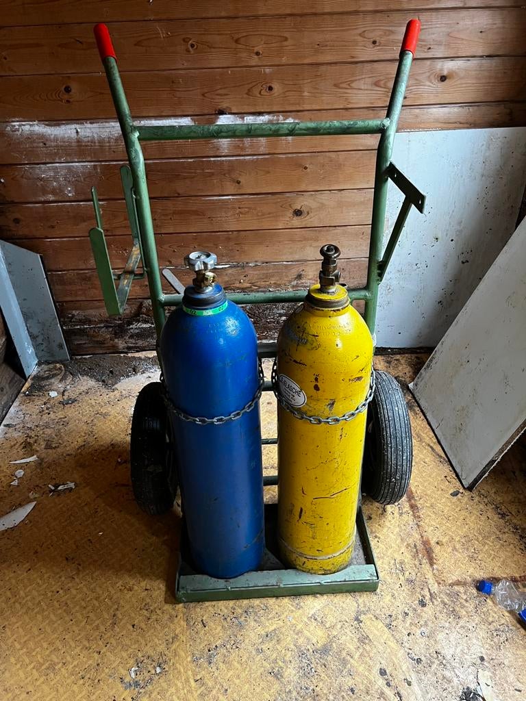 autogeen acetyleen en zuurstof, Ophalen of Verzenden, Zo goed als nieuw