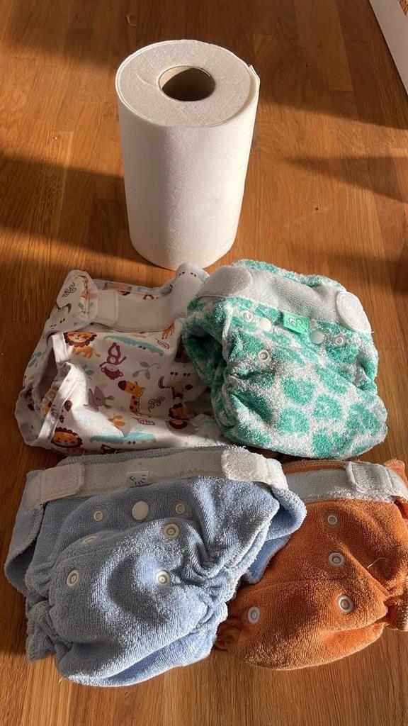 Wasbare luiers (2-8kg): Totsbots, Popolini, overbroekje, Ophalen of Verzenden, Gebruikt, Jongetje of Meisje