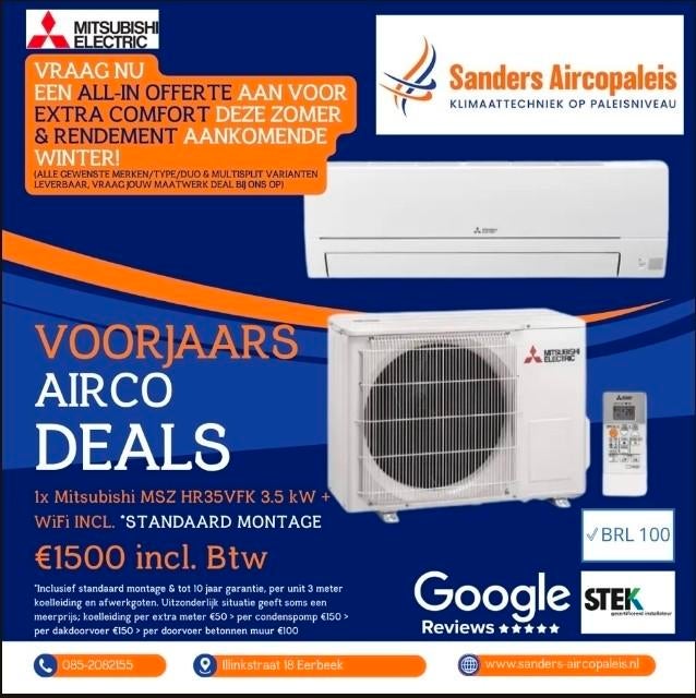 SUPER SALE! 2 LG 3.5KW WIFI 2600 iNCL BTW, Ophalen, Verwarmen, Nieuw, 3 snelheden of meer