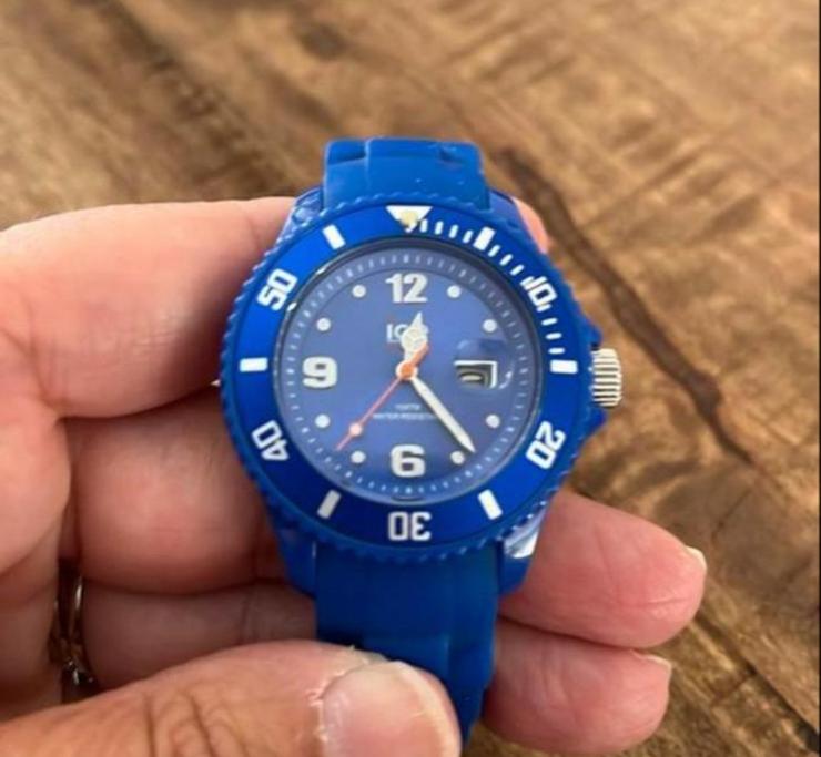 Blauw Ice Watch kinderhorloge, Ophalen of Verzenden, Gebruikt, Blauw, Jongen of Meisje