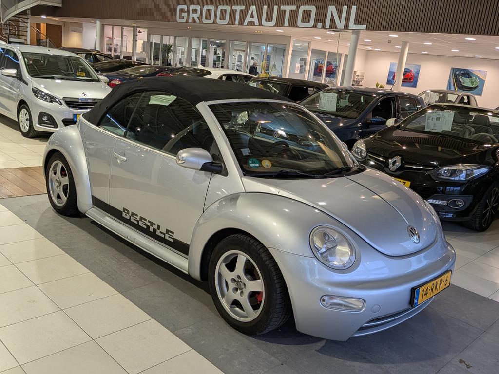 Volkswagen New Beetle Cabriolet 1.6 Highline OPKNAPPER Airco, Auto's, Volkswagen, Stof, Gebruikt, 4 cilinders, Cabriolet