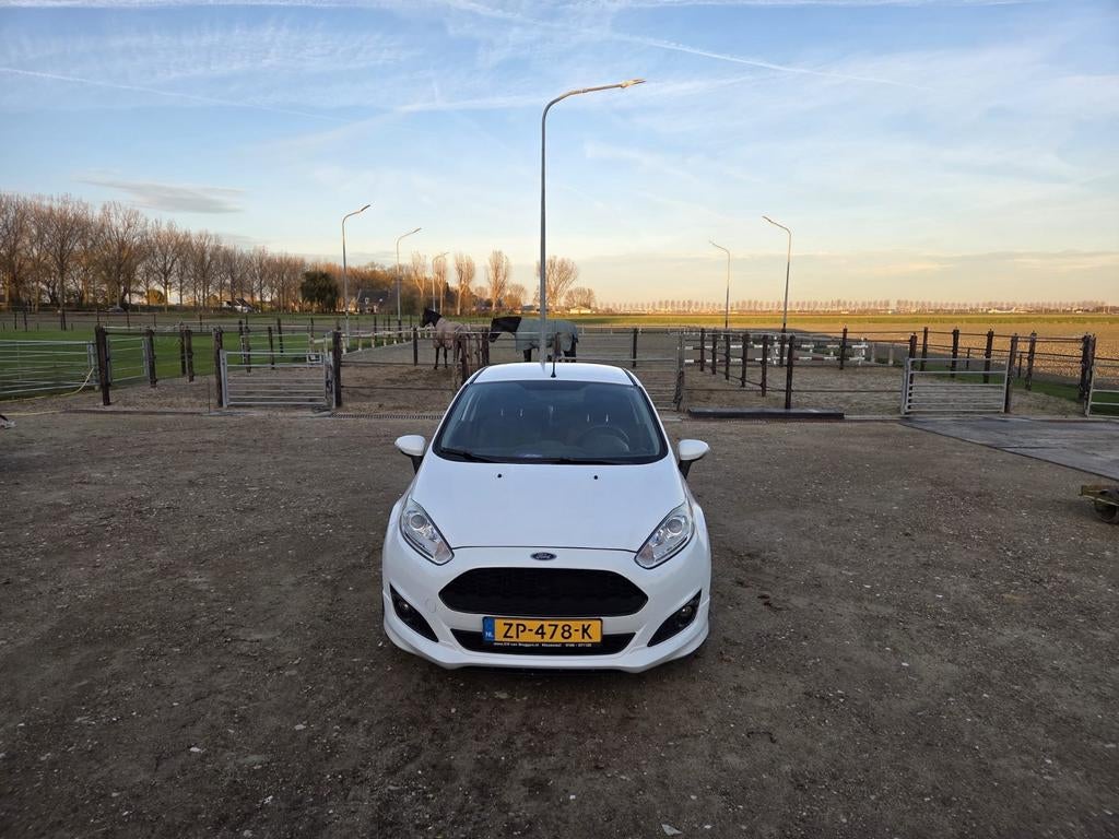 Ford Fiësta 1.0 92KW/125PK 3D 2014 Wit, Auto's, Voorwielaandrijving, 40 €/maand, Overige kleuren, Handgeschakeld