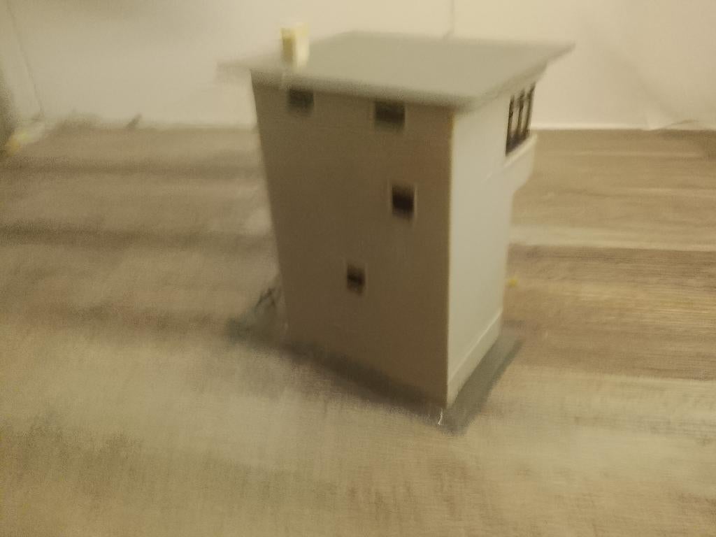 Model spoorovergang Wachters huisje h0, Overige merken, Gelijkstroom of Wisselstroom, Brug, Tunnel of Gebouw, Ophalen of Verzenden