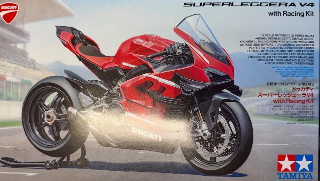 Coelianmodels, Tamiya 14143 Ducati Superleggera 1/12 € 69,99, Nieuw, Ophalen of Verzenden, Tamiya, Groter dan 1:32