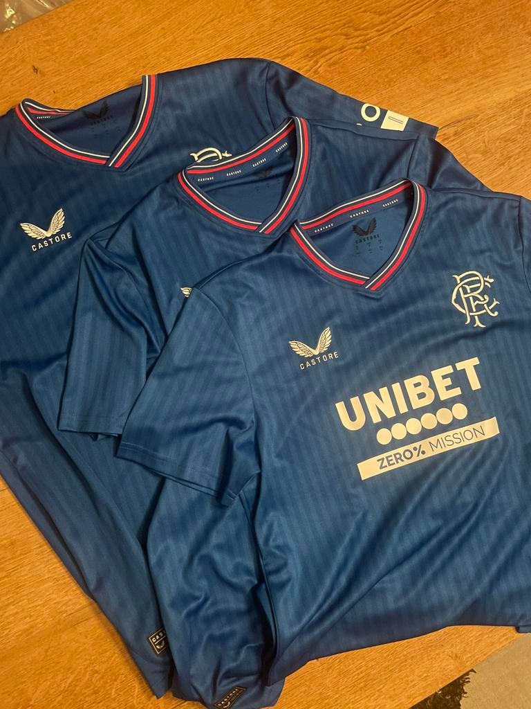 Voetbalshirts Glasgow Rangers, Zwart, Maat 56/58 (XL), Ophalen of Verzenden, Zo goed als nieuw