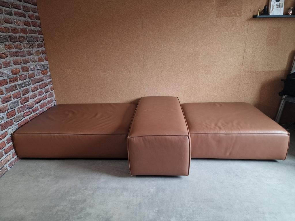 Originele Living Divani modulaire designbank – Italiaans lee, Ophalen, Leer