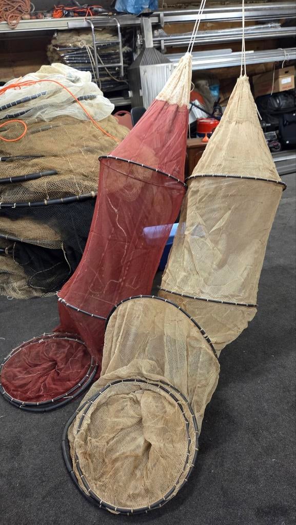 Visnetten / Fuiken - wanddecoratie mancave, Ophalen of Verzenden, Gebruikt