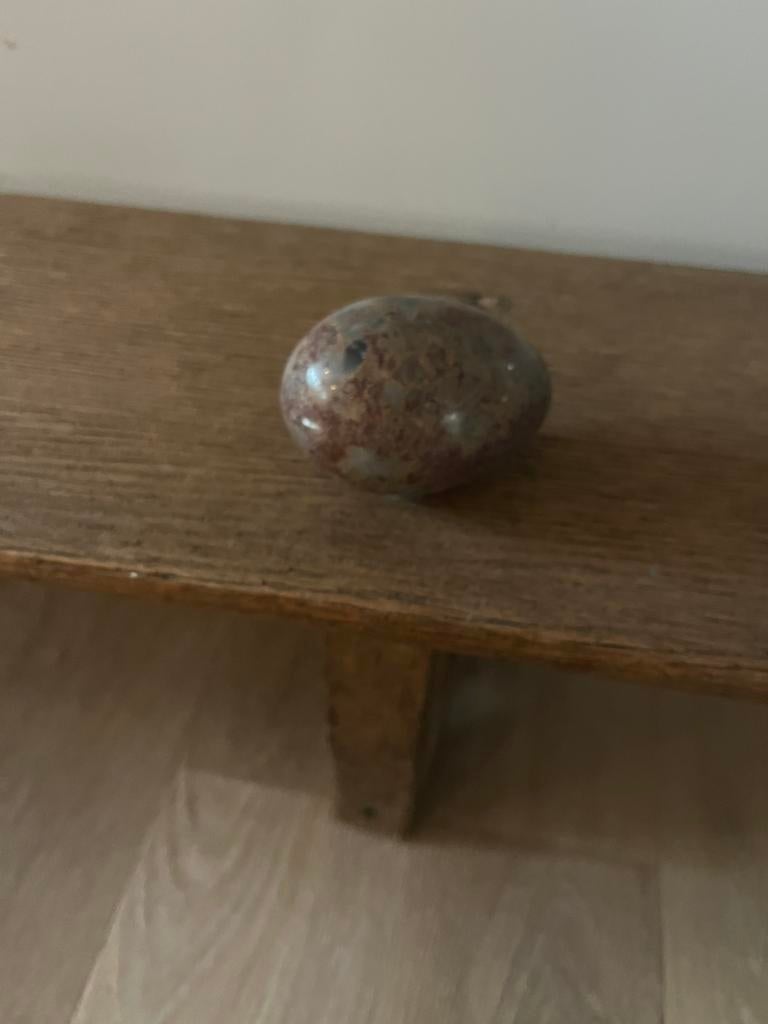 Decoratief ei marmer, Antiek en Kunst, Ophalen of Verzenden