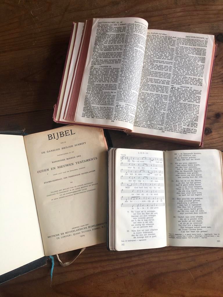 Oude Bijbels en Psalmenboek, Ophalen of Verzenden