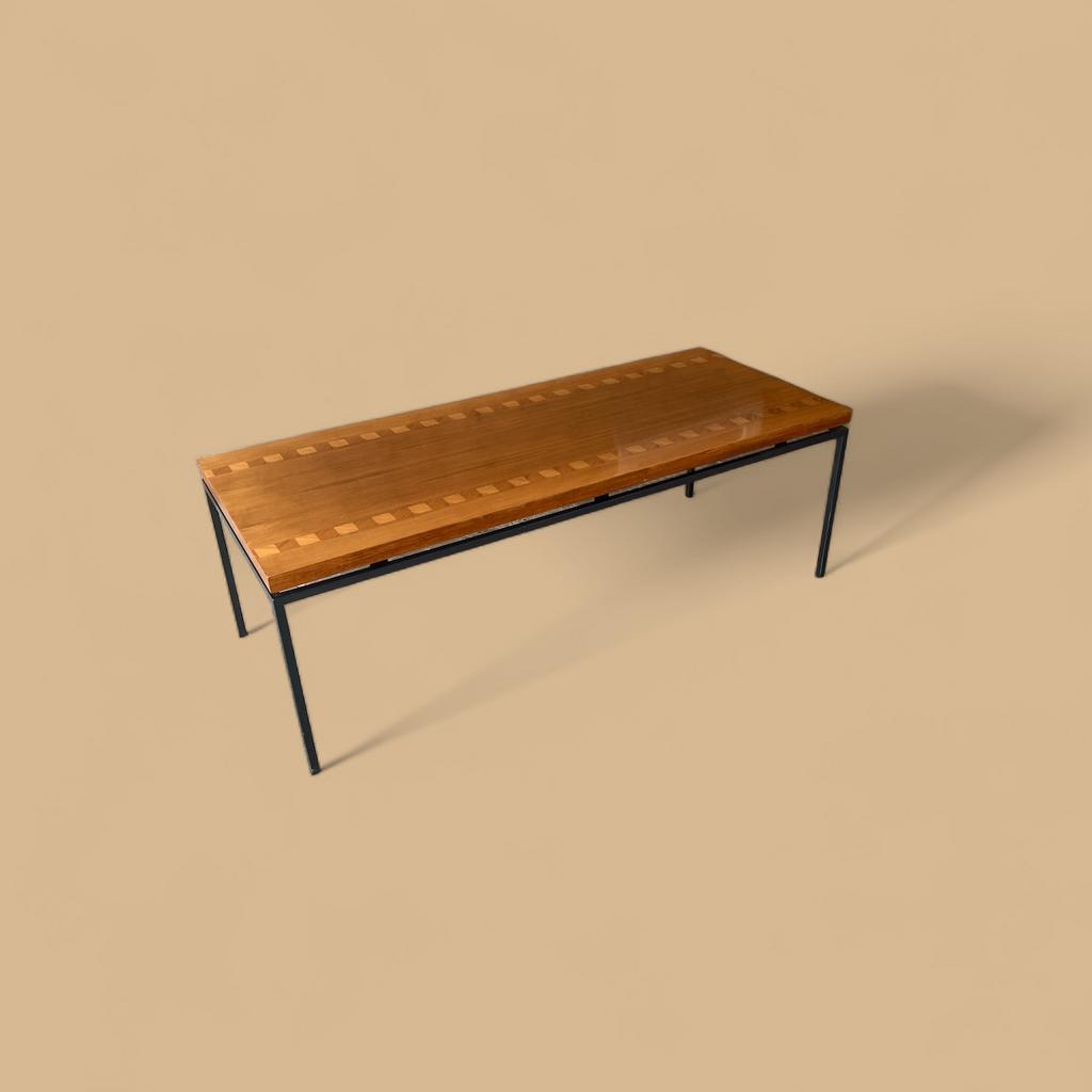 Vintage design walnut  coffee table 1955-1965, Ophalen, Gebruikt, Onbekend, Pastoe Midcentury