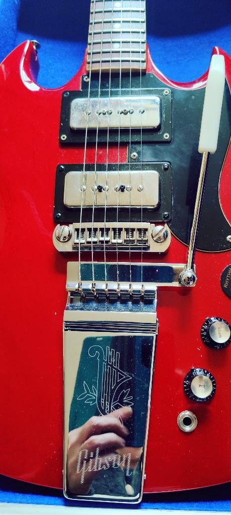 SG p90 custom Lyle harp tremolo, Ophalen of Verzenden, Gebruikt, Solid body, Overige merken