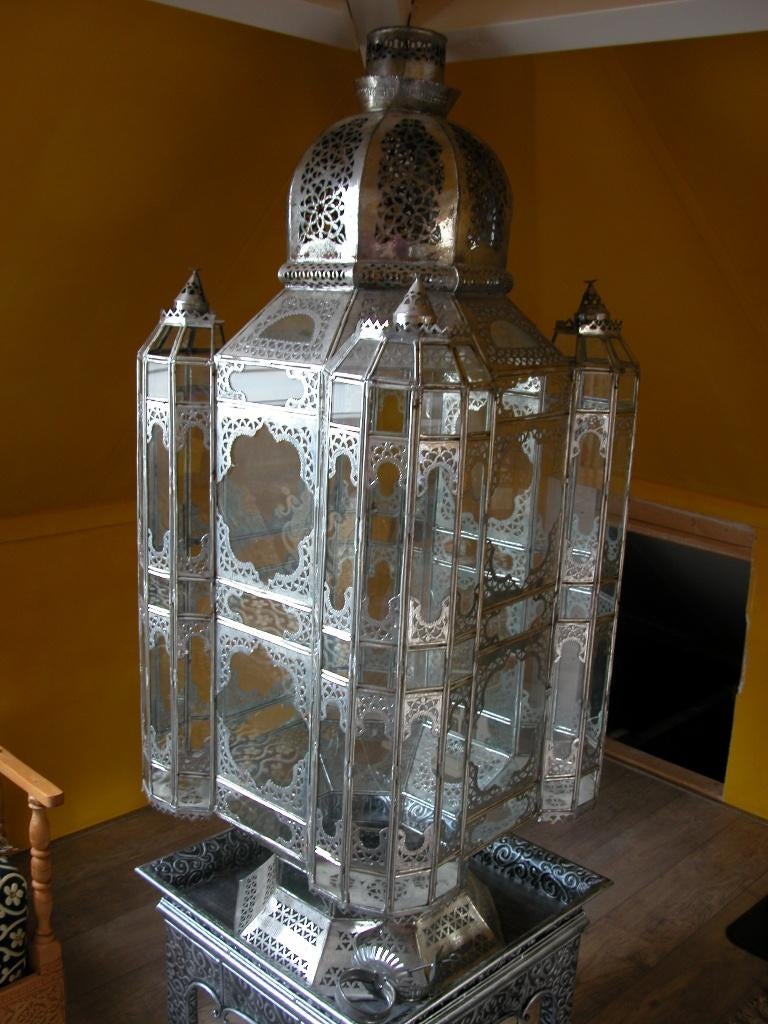 Prachtige Arabische lamp, Huis en Inrichting, Lampen | Hanglampen, Ophalen, Gebruikt, Glas, 75 cm of meer