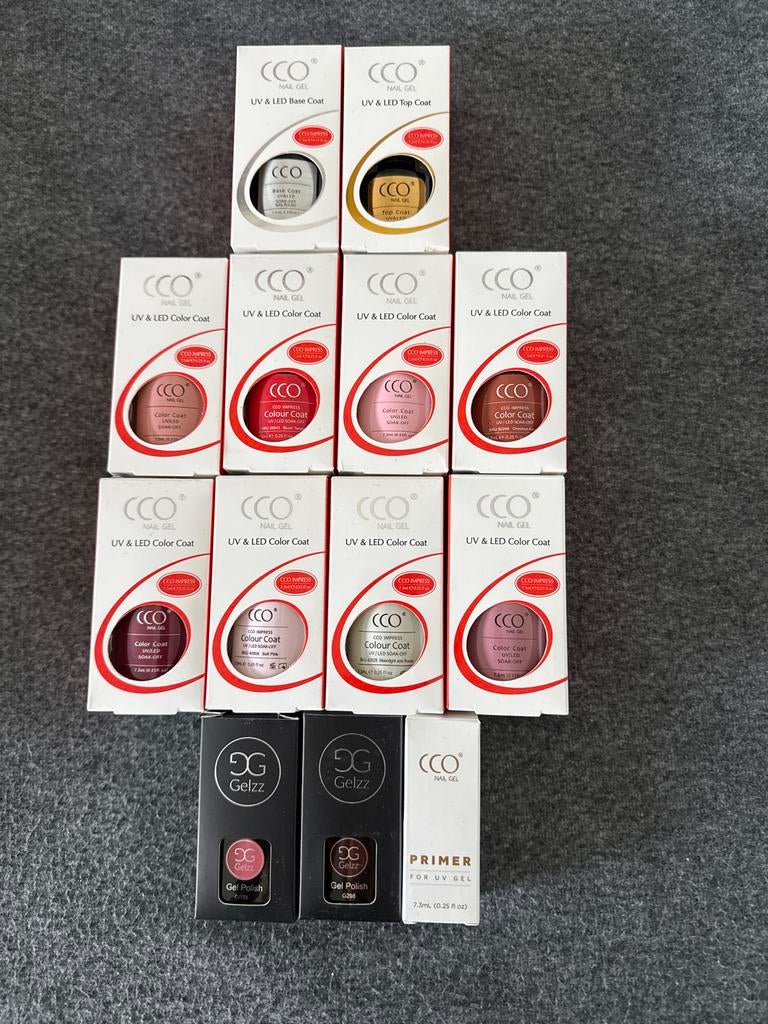 Set Nagel Make-up CCO & DG Gelzz, Overige kleuren, Ophalen of Verzenden, Zo goed als nieuw, Handen en Nagels
