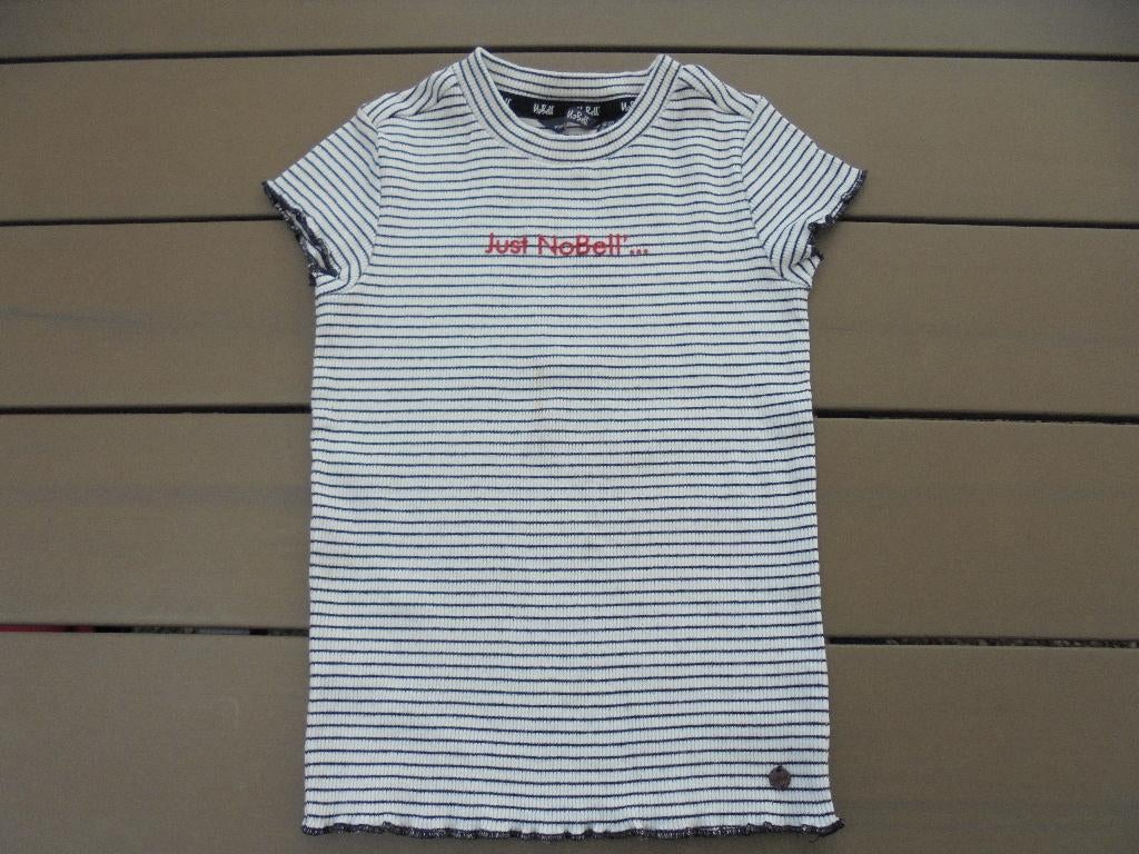 Wit/zwart shirtje NoBell, Gebruikt, Nobell, Ophalen of Verzenden, Shirt of Longsleeve