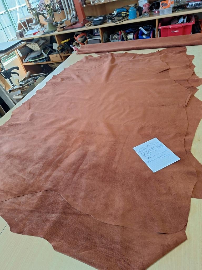 Hele mooie AA KWALITEIT pigskin, cognac kleur, Bruin, Leer of Kunstleer, Nieuw, Ophalen of Verzenden