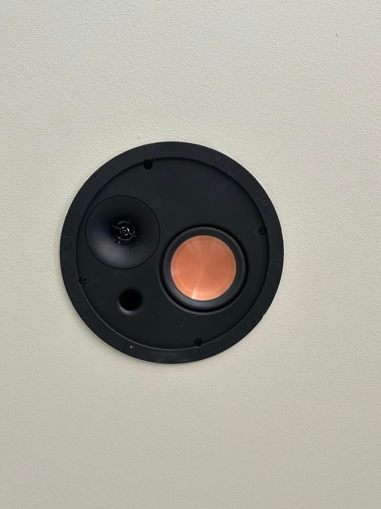 2 Stuks Klipsch SLM-3400 C plafond speakers, Overige typen, Zo goed als nieuw, 60 tot 120 watt, Ophalen