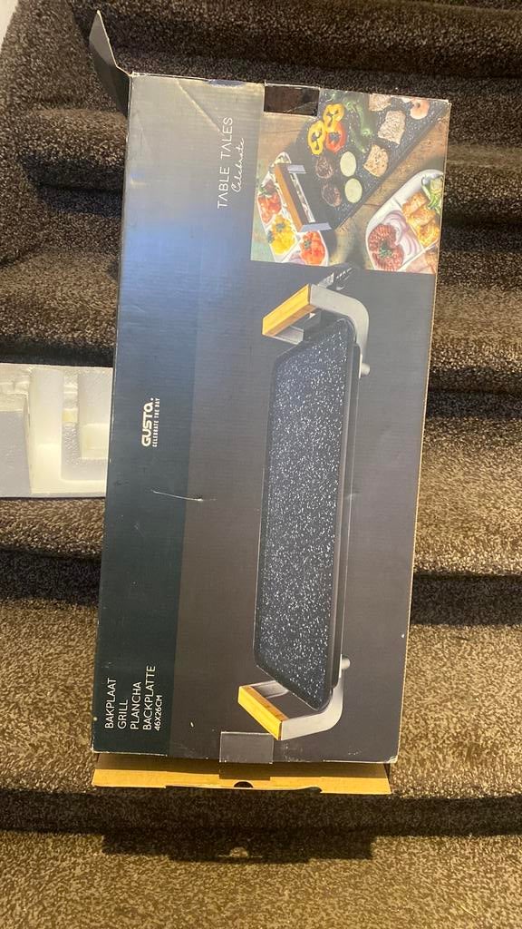 Gusta bakplaat / grill nieuw, Ophalen of Verzenden, Vaatwasmachinebestendig, Nieuw, Tafelgrill
