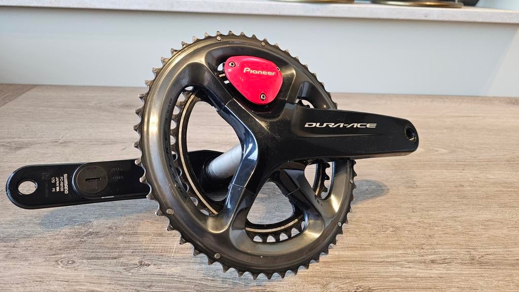 Dura Ace 11sp Crankstel met Pioneer Vermogensmeter, Ophalen of Verzenden, Gebruikt, Crankstel of Pedalen, Shimano