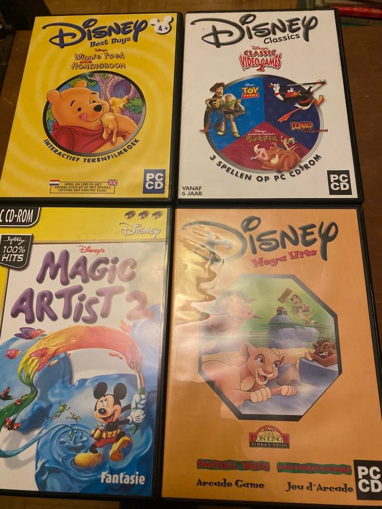 5x Disney PC Game’s, Spelcomputers en Games, Games | Pc, Avontuur en Actie, 1 speler, Ophalen of Verzenden, Zo goed als nieuw