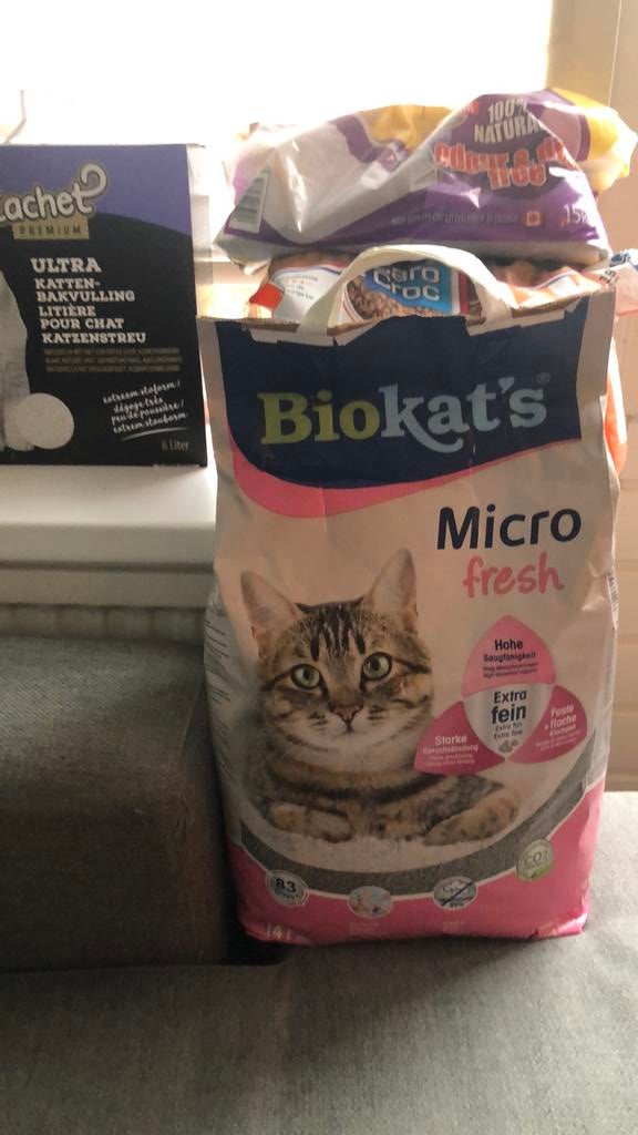 Kattenbakvulling biokats en carocroc, Ophalen of Verzenden, Kat
