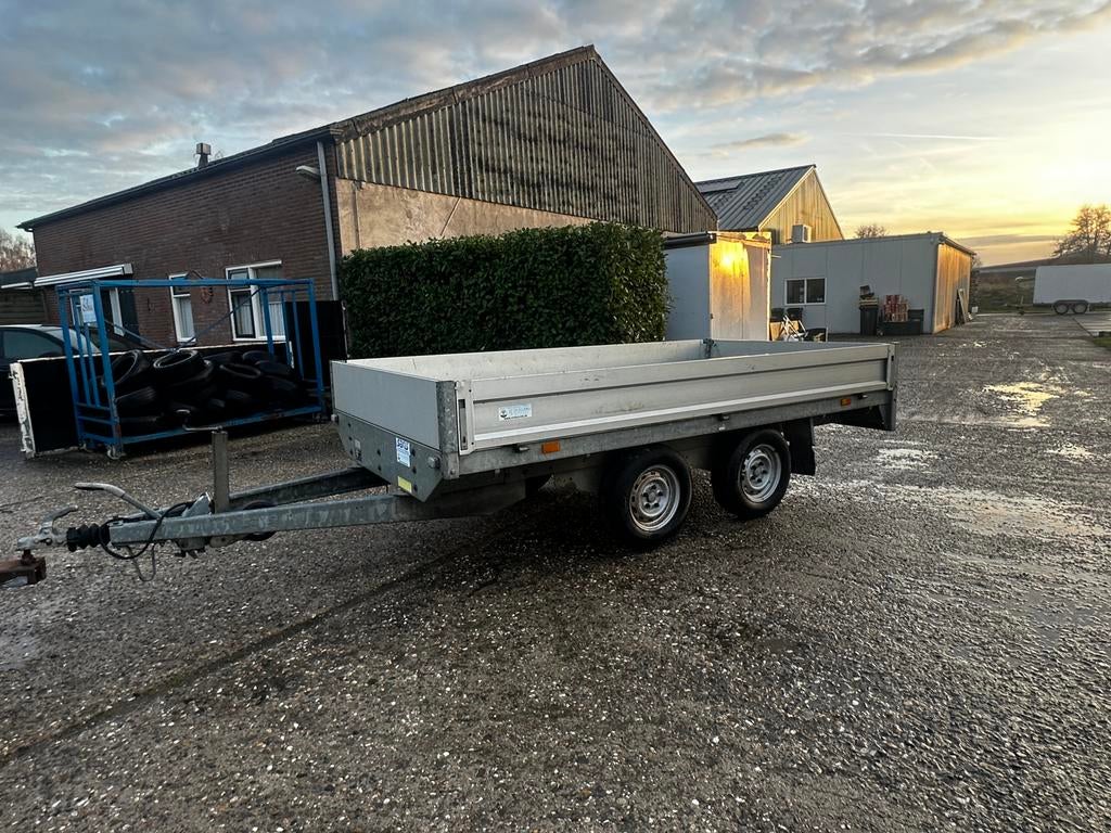 Saris plateauwagen 310x185, 2000kg nette staat