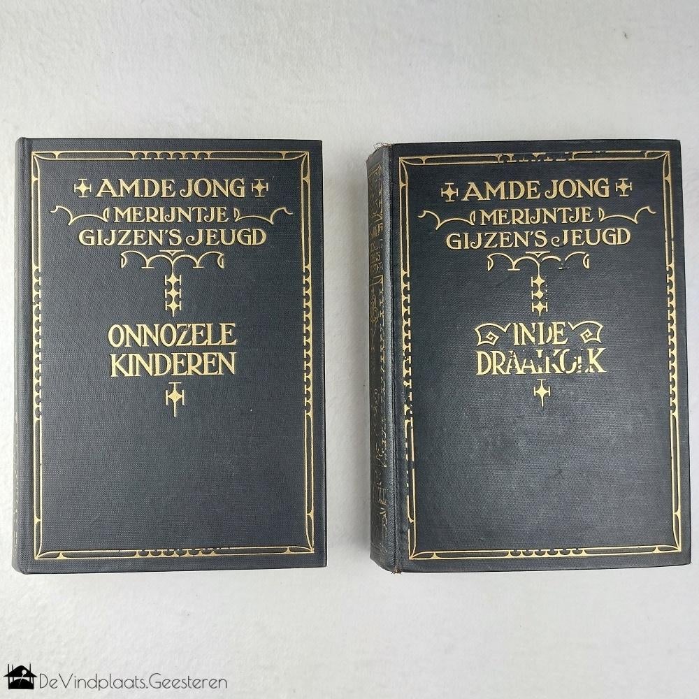 Merijntje Gijzens Jeugd – 2 oude banden met fraaie exlibris, Ophalen of Verzenden, A.M. de Jong