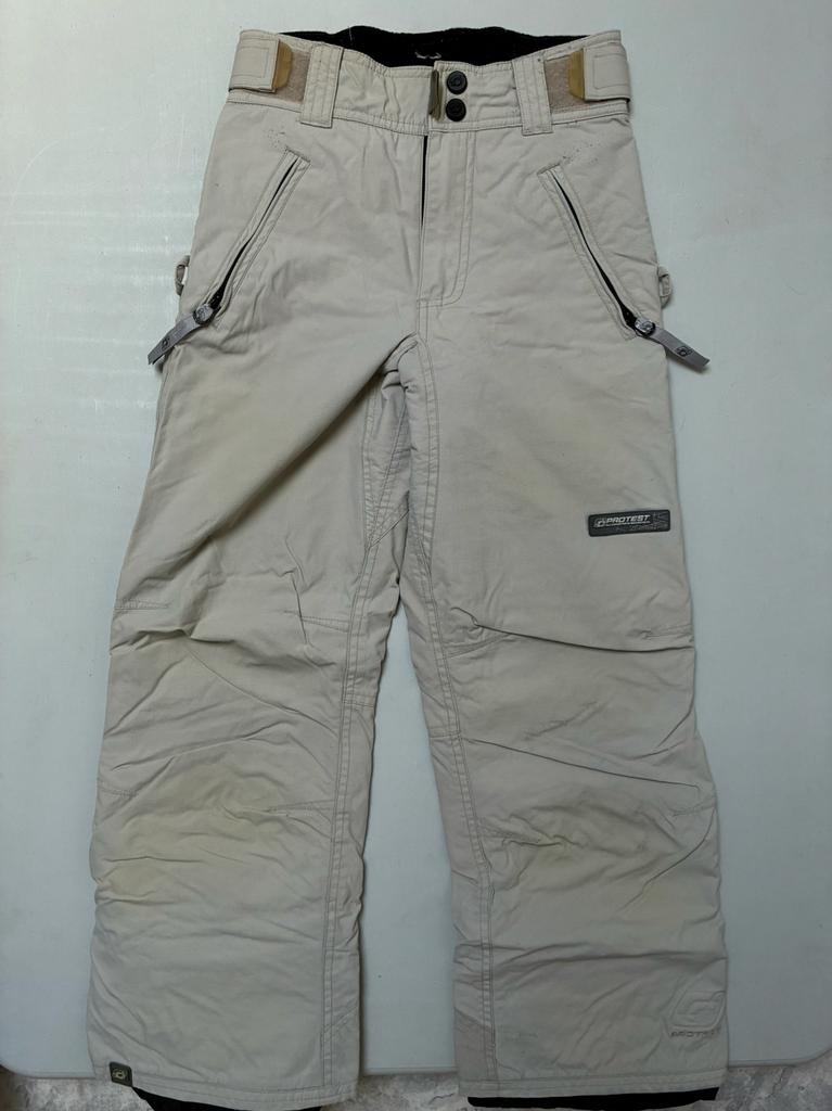 Skibroek crème kleur maat 128 Protest, Gebruikt, Protest, 100 tot 140 cm, Ophalen of Verzenden