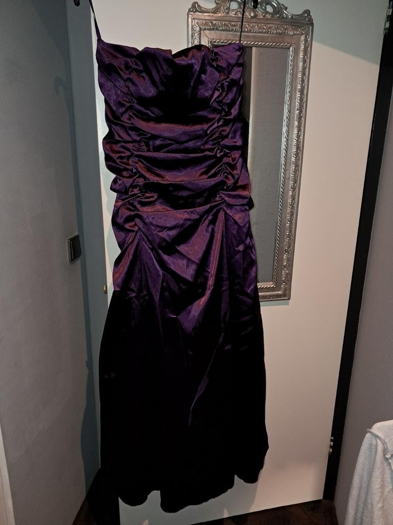 Lissa Galajurk Paars Maat XL-XXL + Bolero Maat 8, Galajurk, Paars, Maat 46/48 (XL) of groter, Ophalen of Verzenden