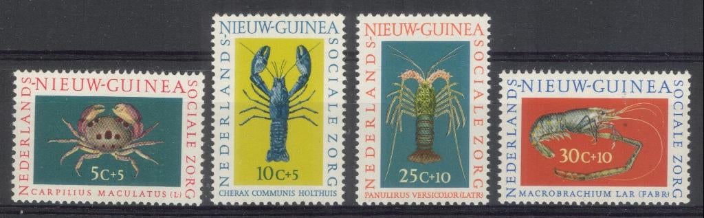 Nieuw Guinea (7) - kreeften, Verzenden, Postfris, Zuidoost-Azië