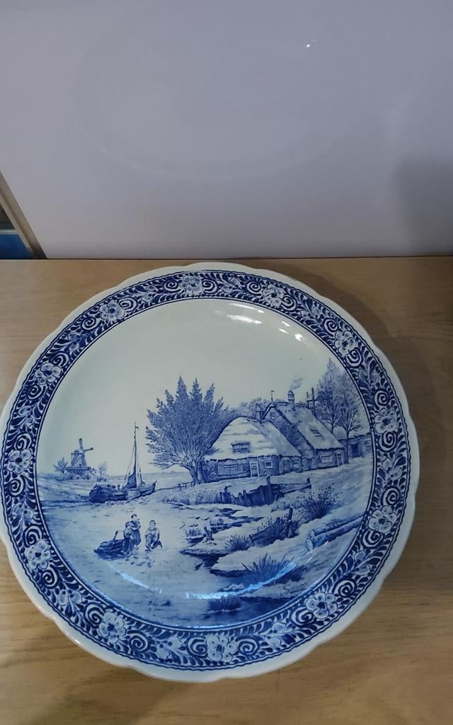 Delfts Blauw Wandbord Royal Boch, Ophalen of Verzenden