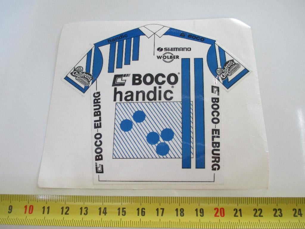 sticker Elburg BOCO  HANDIC  Shimano Wolber, Ophalen, Zo goed als nieuw