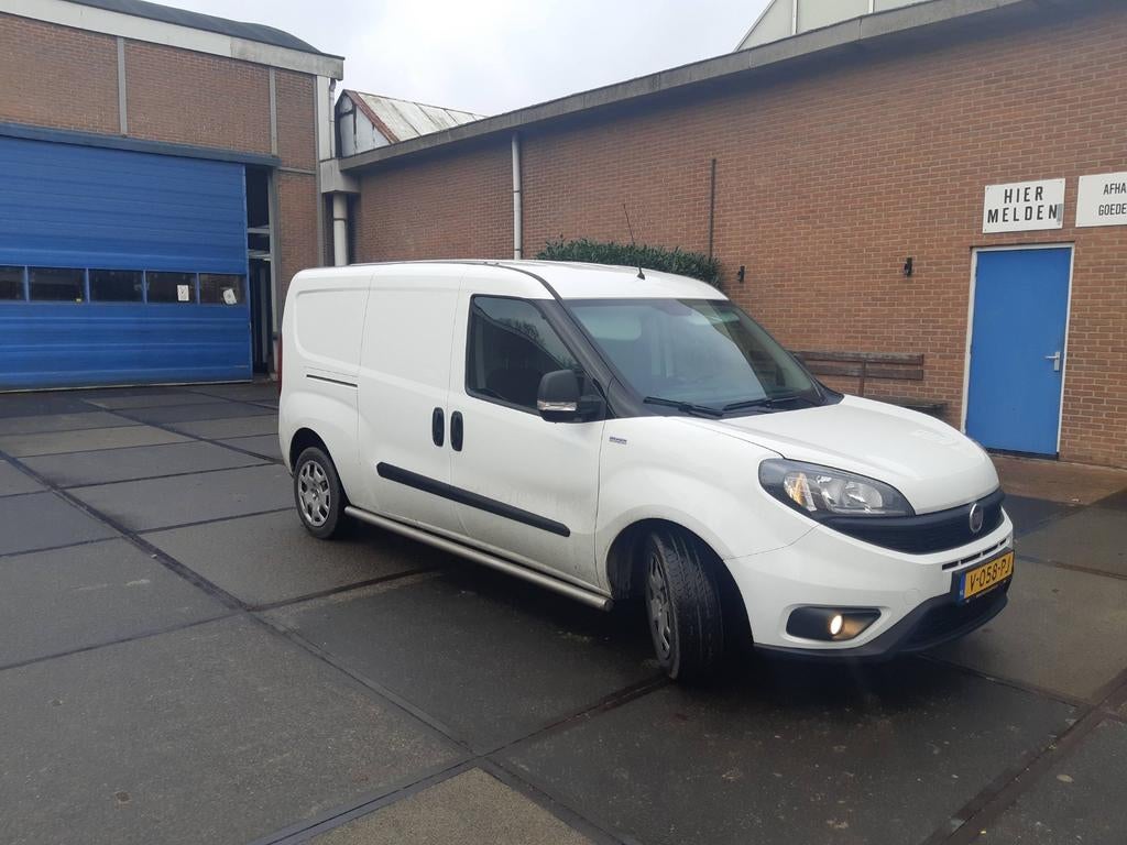 Fiat Doblo Cargo PLC 1.6 MJ 120pk L2 Maxi 2018, Voorwielaandrijving, 4 cilinders, Wit, Origineel Nederlands