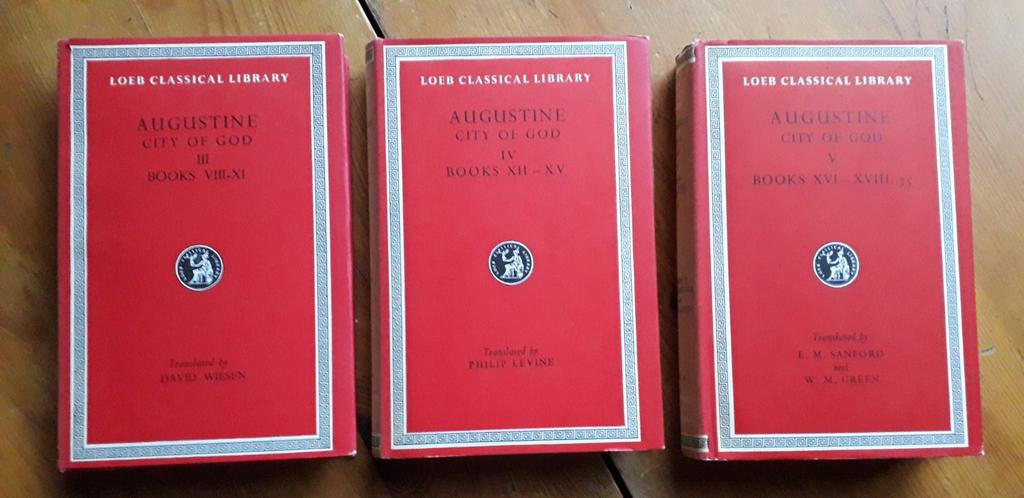 3 delen van Augustine City of  God Loeb Classical Libery, Ophalen of Verzenden