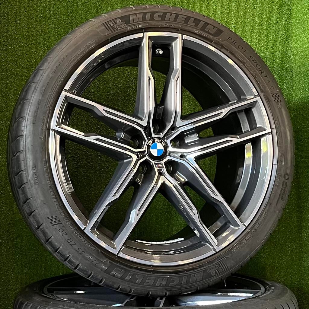 Originele 20 inch BMW 810M velgen banden M5 f90 M8 f91 f92, Gebruikt, 285 mm, Banden en Velgen, Ophalen of Verzenden