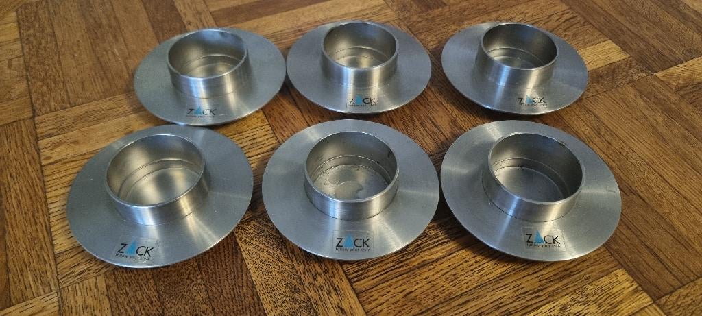 ZACK RVS waxinelichthouders 5 euro per stuk, Huis en Inrichting, Woonaccessoires | Kandelaars en Kaarsen, Nieuw, Ophalen of Verzenden