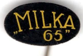 Milka 65" blik speldje ( U_502 ), Verzenden, Zo goed als nieuw, Merk, Speldje of Pin