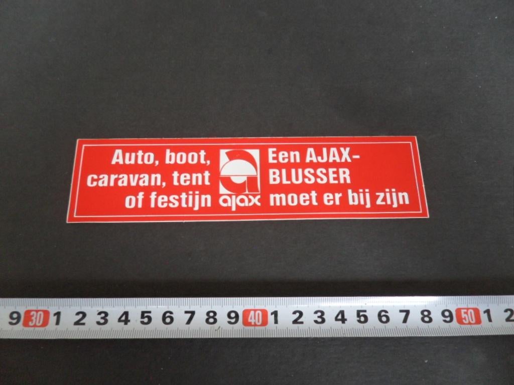 sticker een AJAX BLUSSER  auto boot caravan tent, Ophalen, Zo goed als nieuw