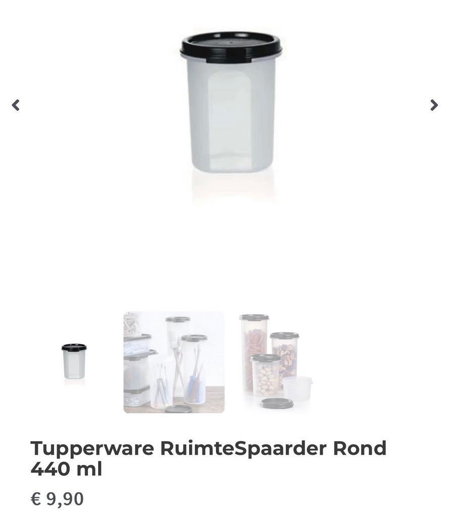 Tupperware rode ruimtespaarder voor koffie pad, hygiëne, Ophalen of Verzenden, Overige typen