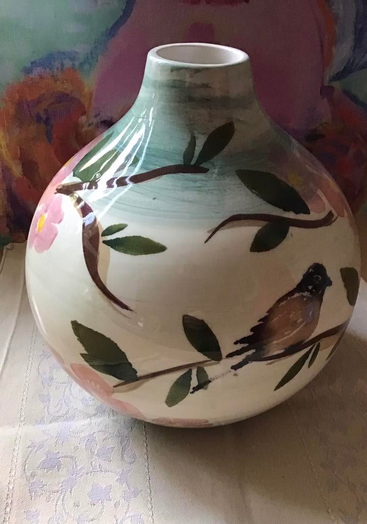 Vaas Villa Pottery Blossom, Overige kleuren, Ophalen of Verzenden, Minder dan 50 cm, Glas