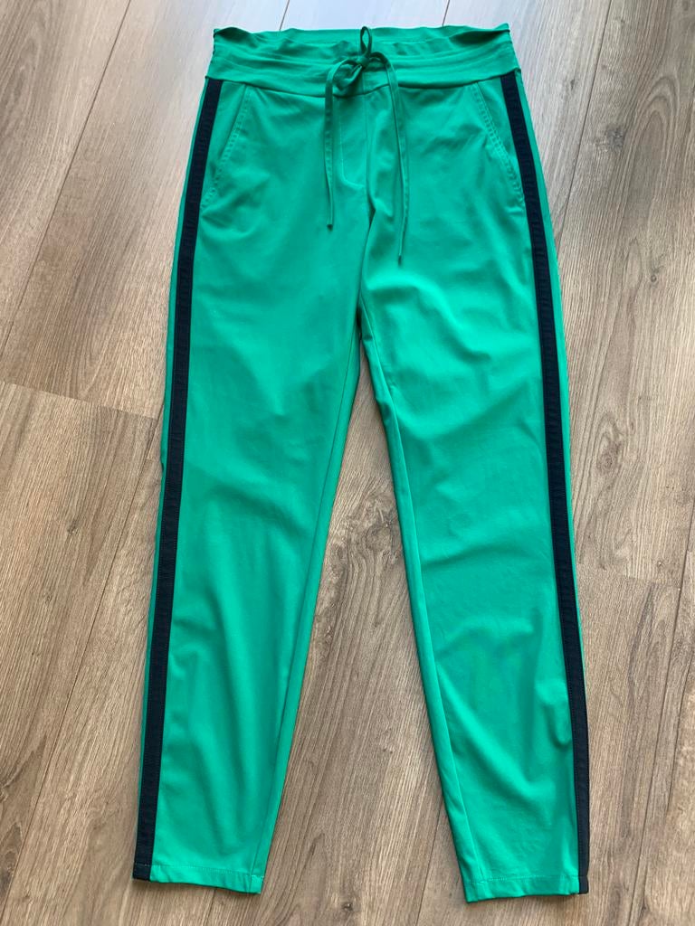 Groen/blauwe bies broek, Studio Anneloes, mt S, Ophalen, Zo goed als nieuw, Maat 36 (S), Lang