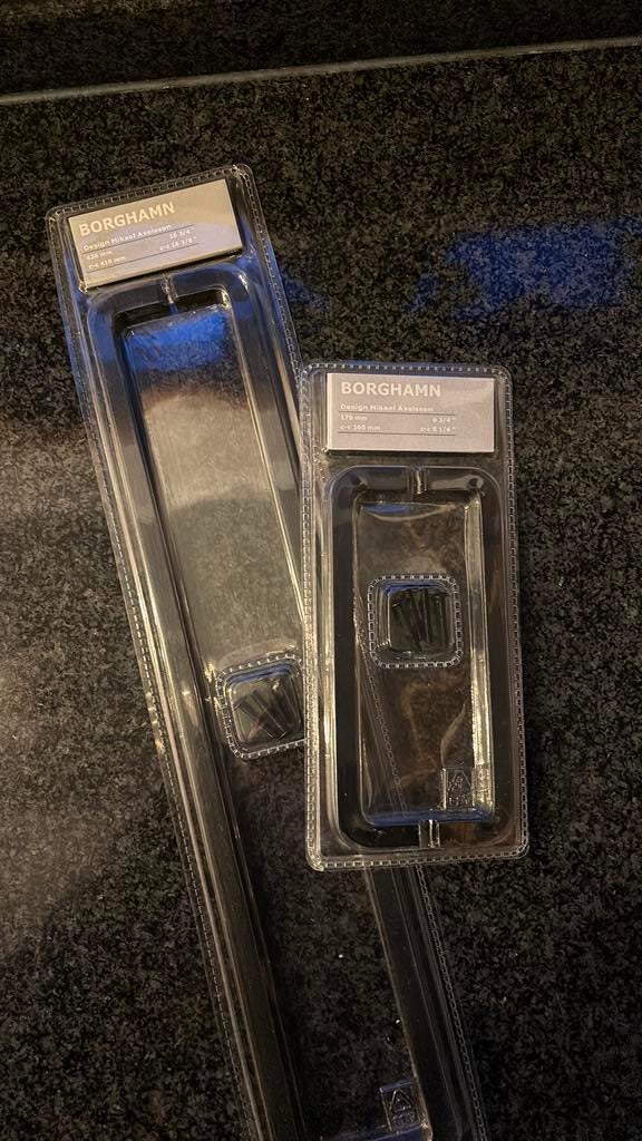 Ikea Borghamn keukengrepen, Minder dan 50 cm, Zwart, Ophalen of Verzenden, Zo goed als nieuw