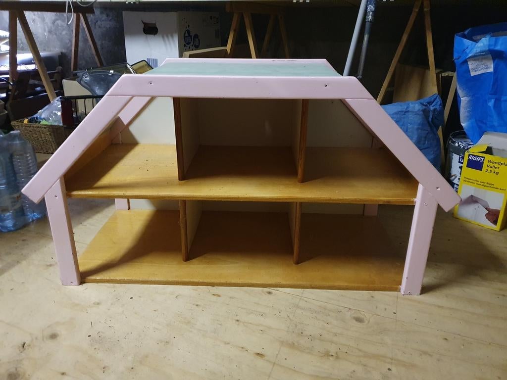 Houten poppenhuis, Ophalen, Gebruikt, Poppenhuis