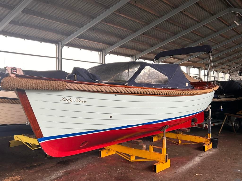 Triton 6.50 motorsloep / mahonie en teak, Watersport en Boten, Ophalen, 10 tot 30 pk, Gebruikt, Binnenboordmotor