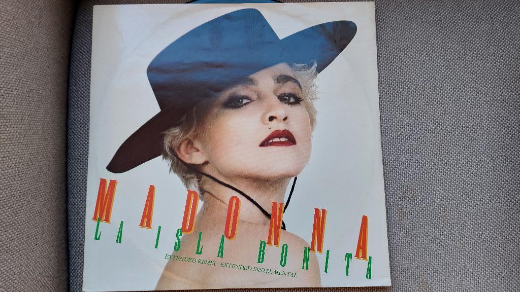 12 inch Madonna La Isla Bonita, Cd's en Dvd's, Vinyl Singles, Gebruikt, Maxi-single, Pop, 12 inch, Ophalen of Verzenden