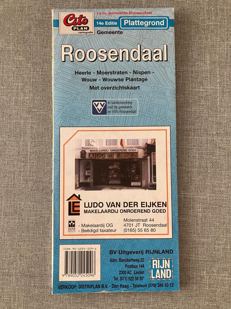 Plattegrond Roosendaal 14e editie , Boeken, Ophalen of Verzenden, Gelezen, 1800 tot 2000, Overige typen