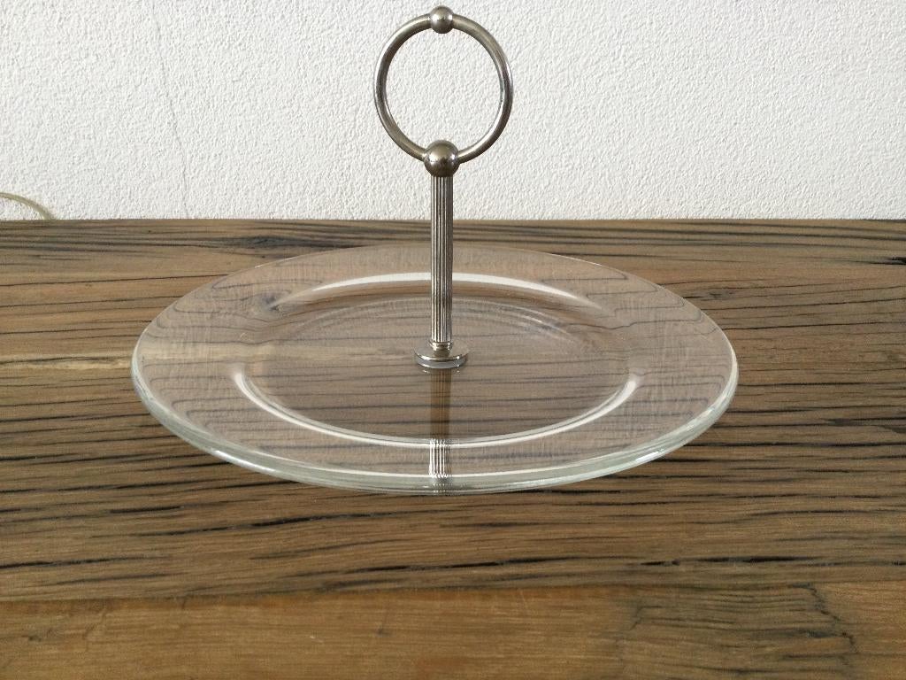 etagère rond standaard met 1 niveau, Ophalen of Verzenden, Zo goed als nieuw