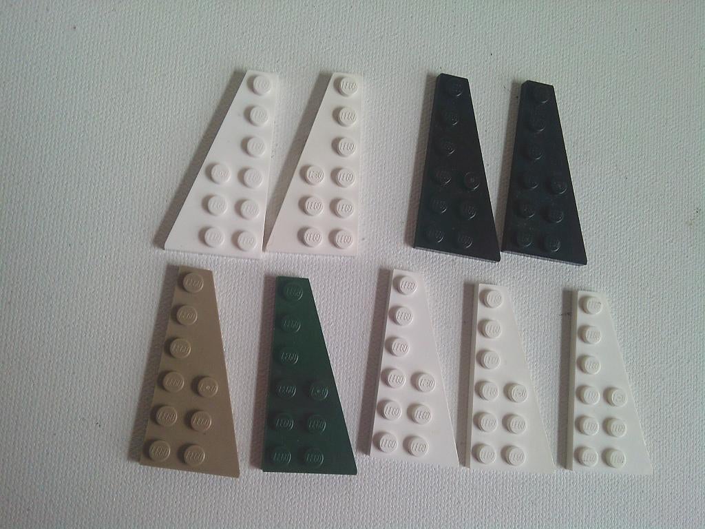 Lego: Plaatjes wing/vleugel 2x6, Ophalen of Verzenden, Gebruikt, Lego