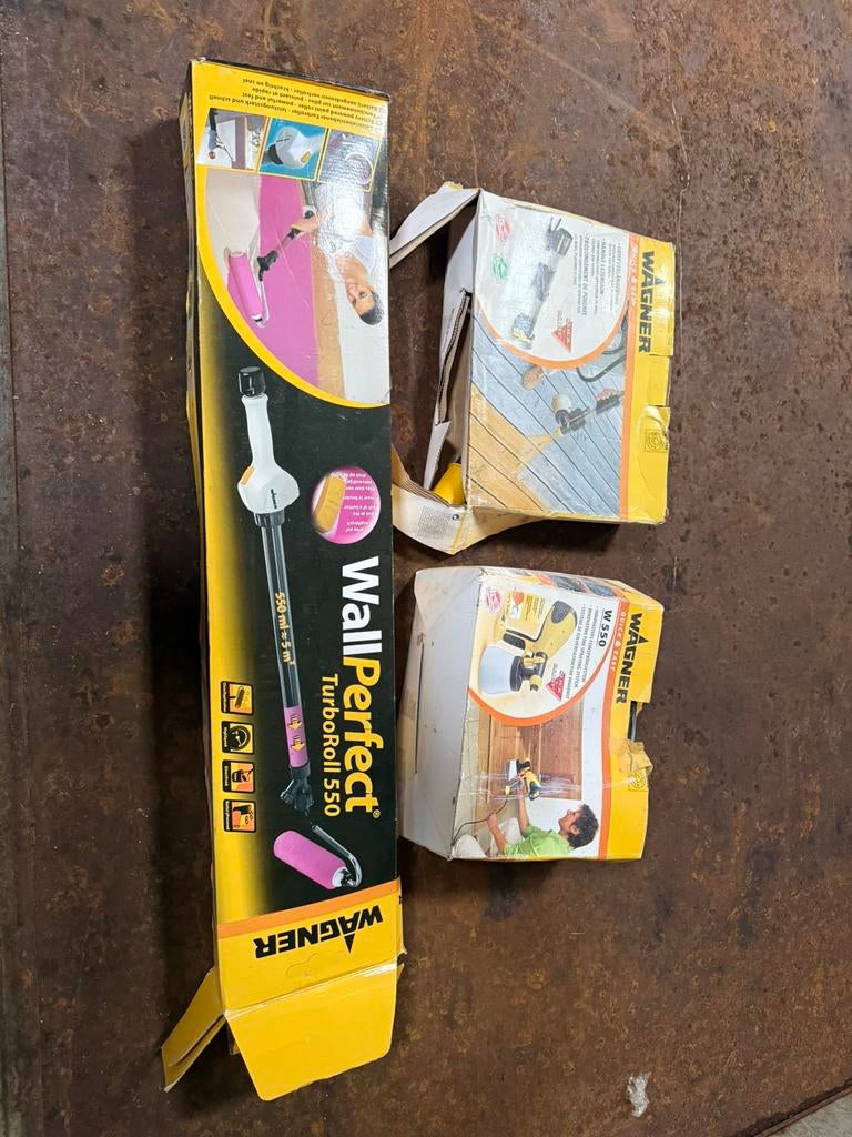 Wagner verfspuit en verfroller, Doe-het-zelf en Verbouw, Schildersmaterialen, Ophalen of Verzenden, Zo goed als nieuw, Verfspuit of Verfpomp